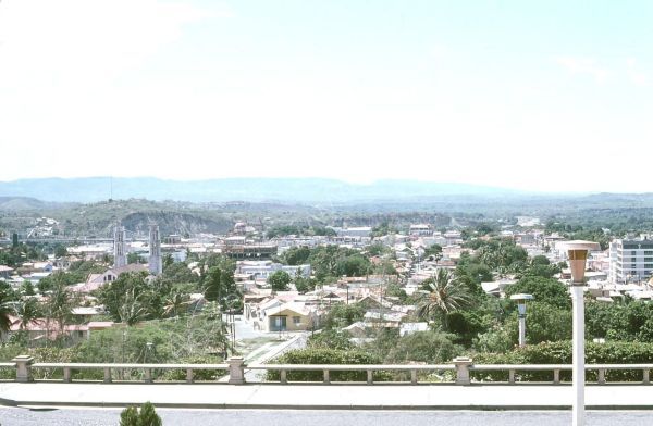 View from Statue of Justice, Santiago